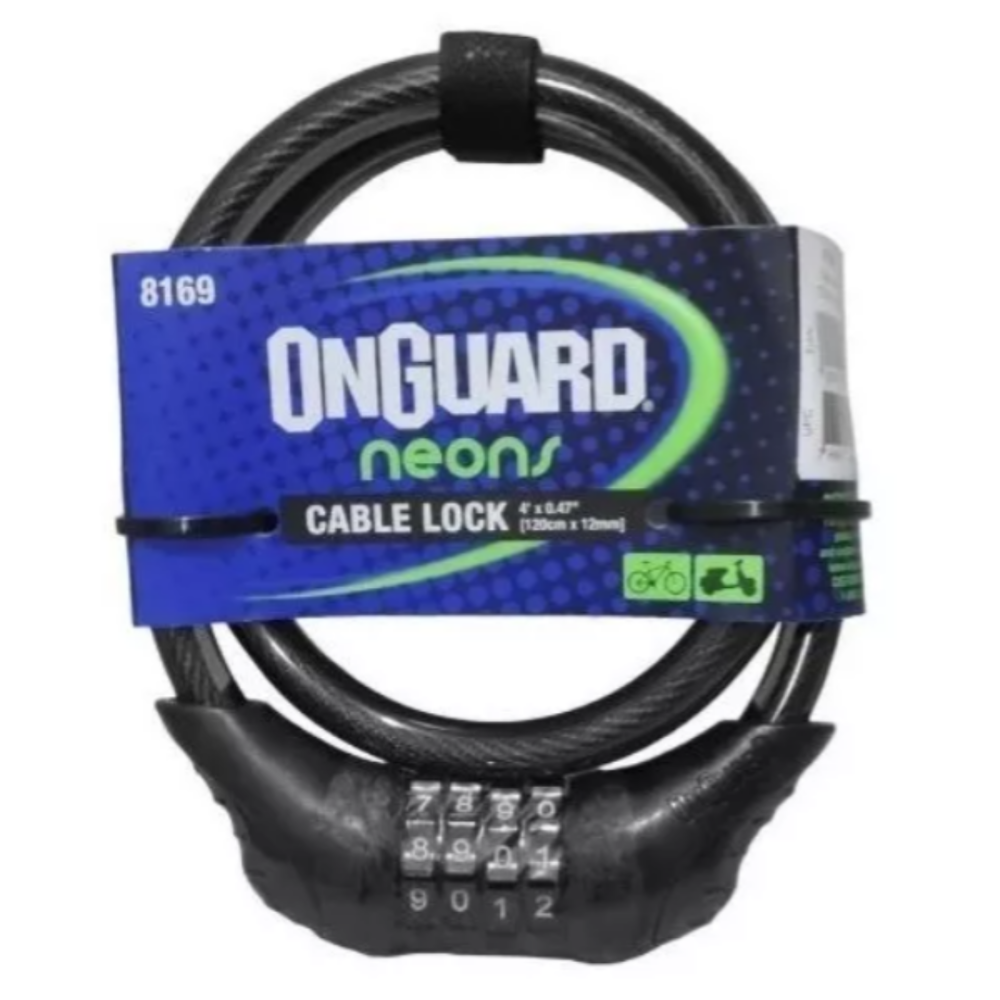 Cadeado Segredo Bike Onguard Neon 8169 Bicicleta Moto