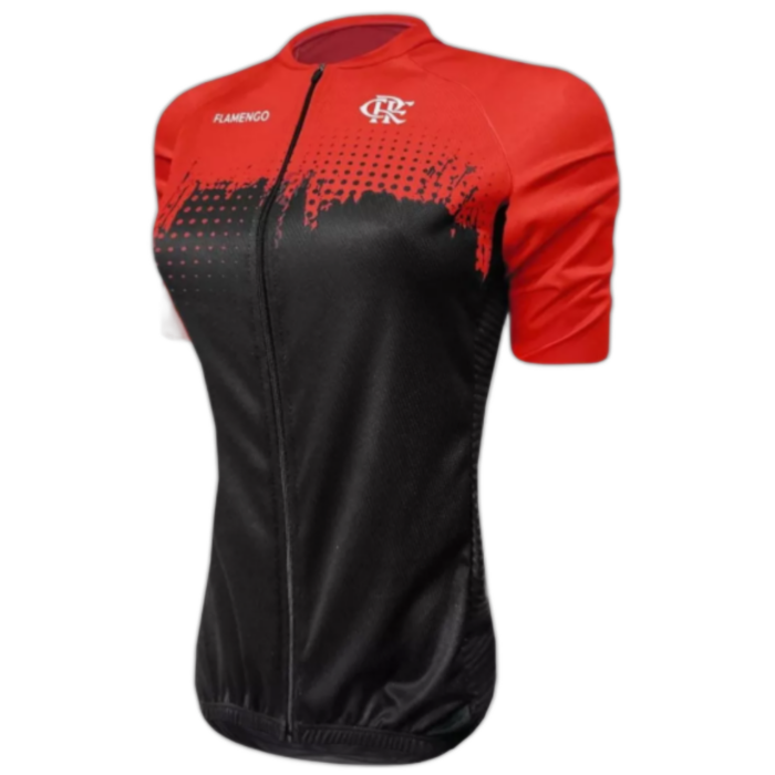 Camisa de Ciclismo Feminino Barbedo Flamengo Nação<span> - </span>Preto/Vermelho, PPP